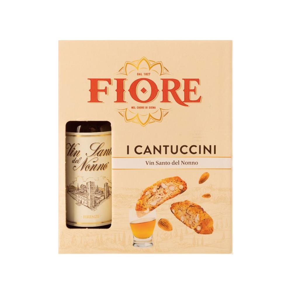 Cantuccini alla mandorla 200gr + bottiglia di Vin Santo 375cl.