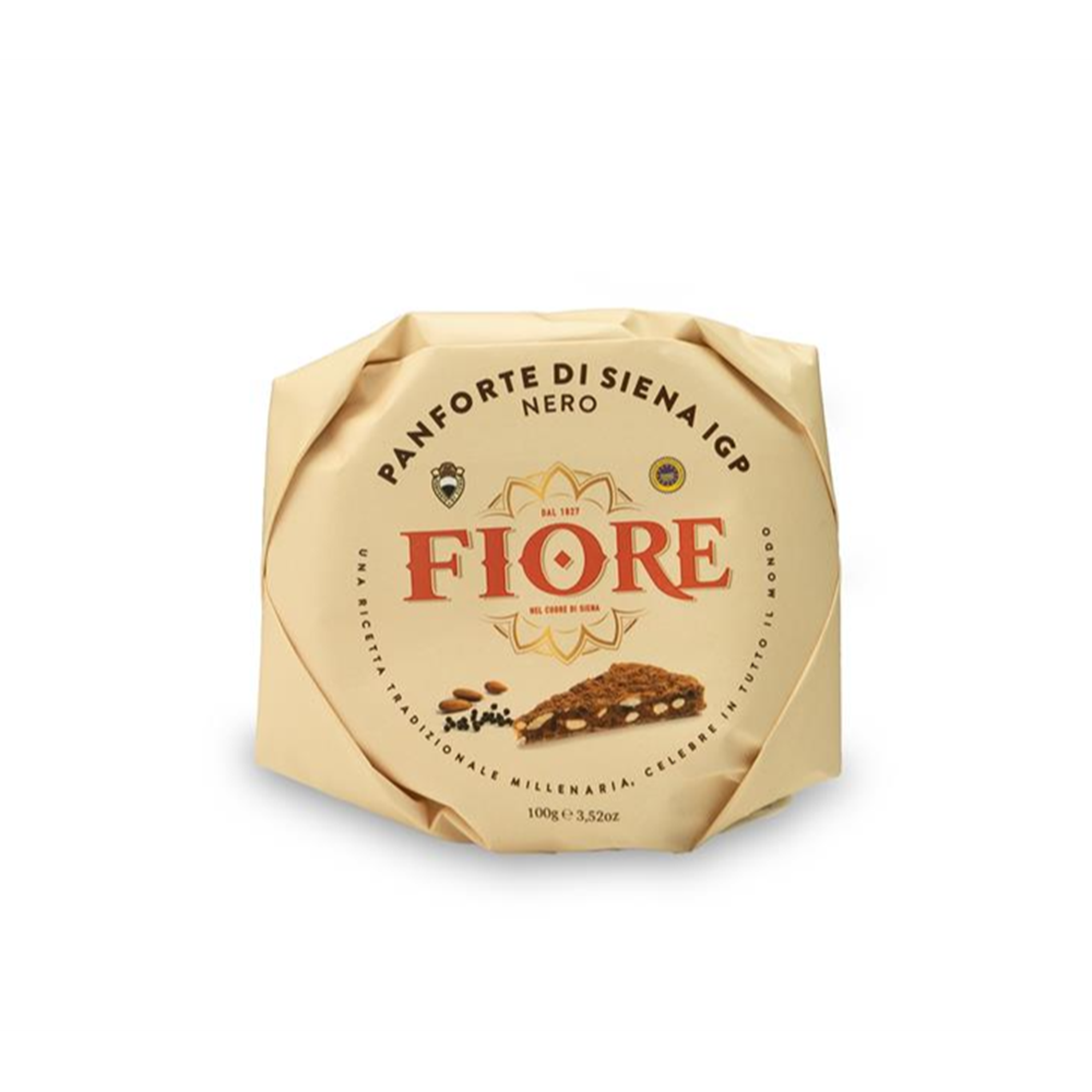 Panforte di Siena Nero PGI Fiore 1827 - Hand-wrapped 100 gr