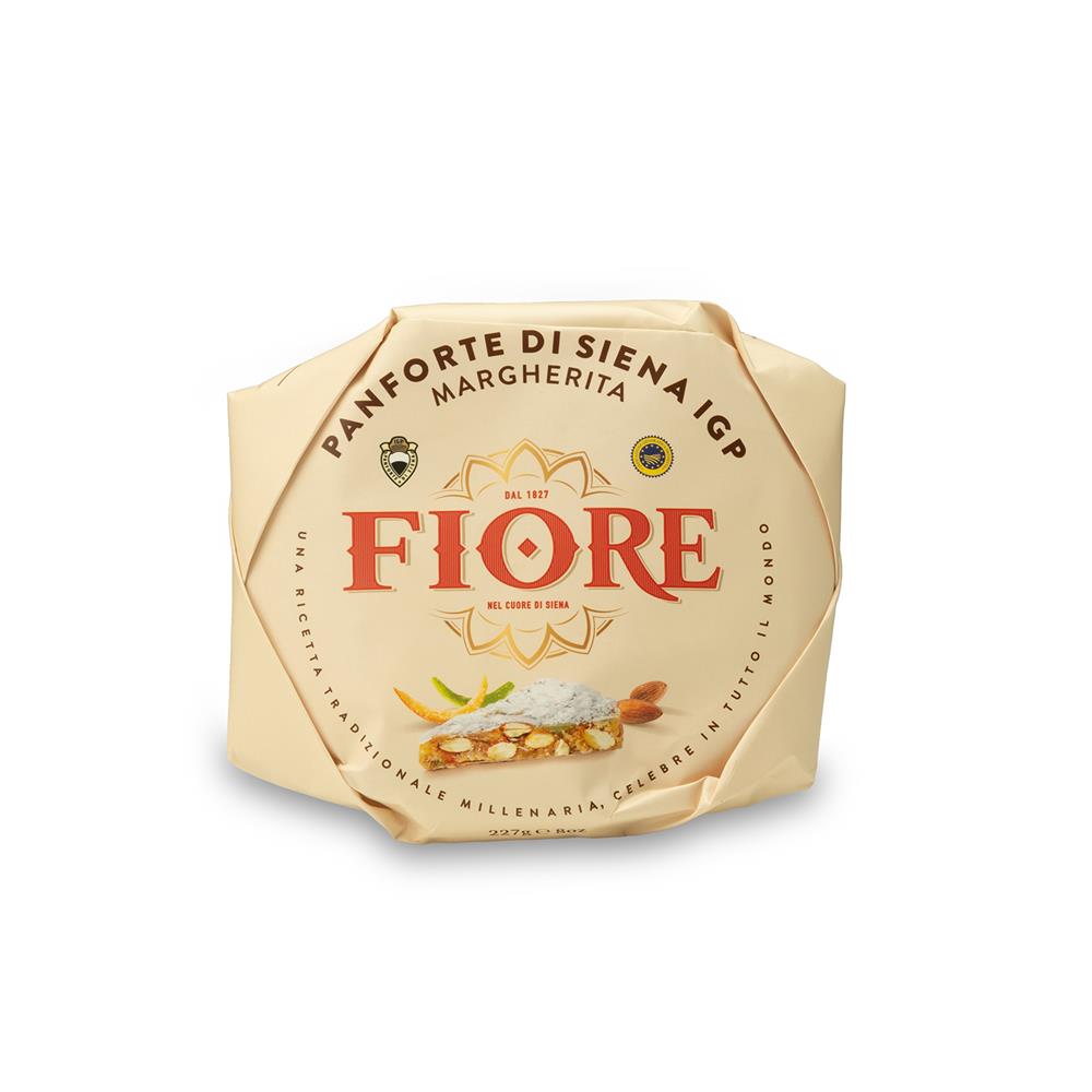 Panforte di Siena IGP Incartato a Mano Margherita - Ricetta Millenaria - 227 gr
