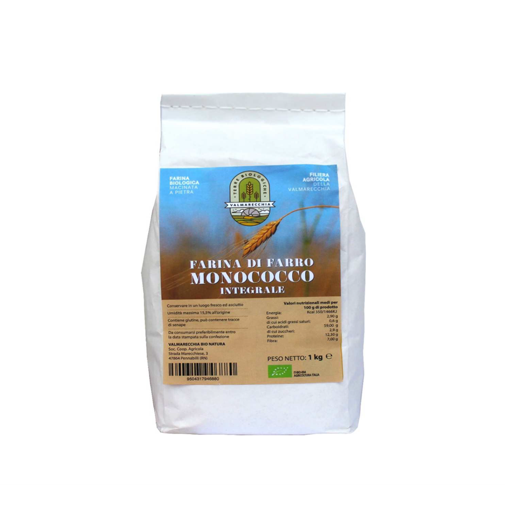 Organic stone-ground einkorn flour