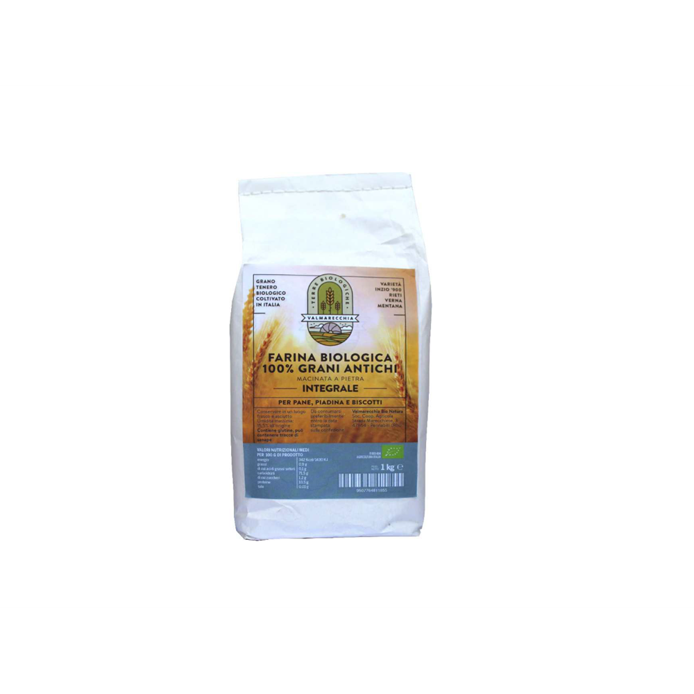 Organic stone-ground flour 100% Ancient Grains