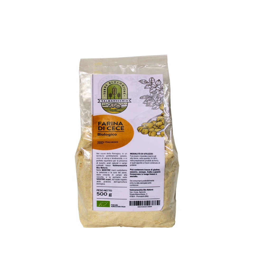 Stone-ground organic chickpea flour