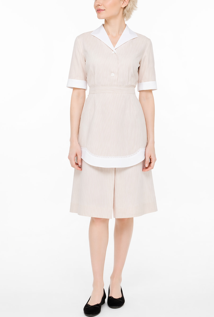 Vestito Mary riga beige COD.26VU50