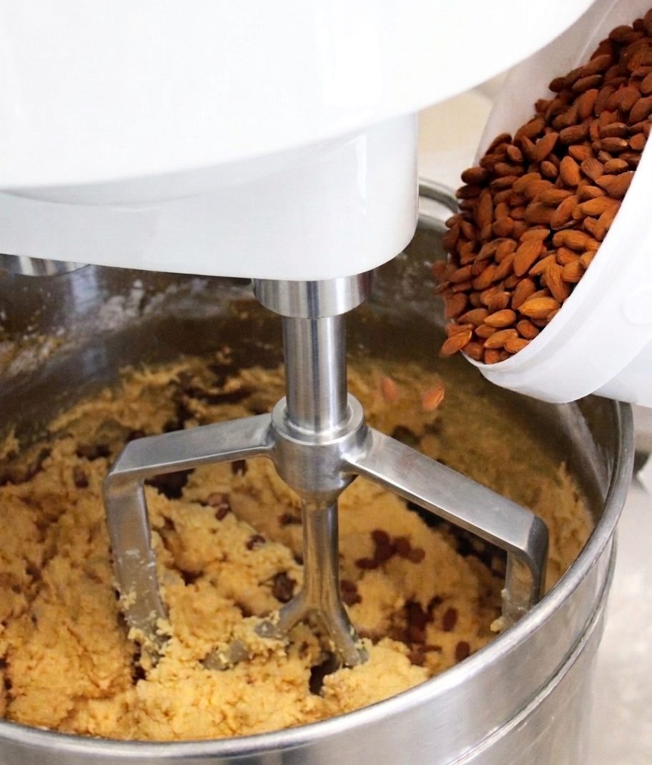 L'impastatrice con le mandorle