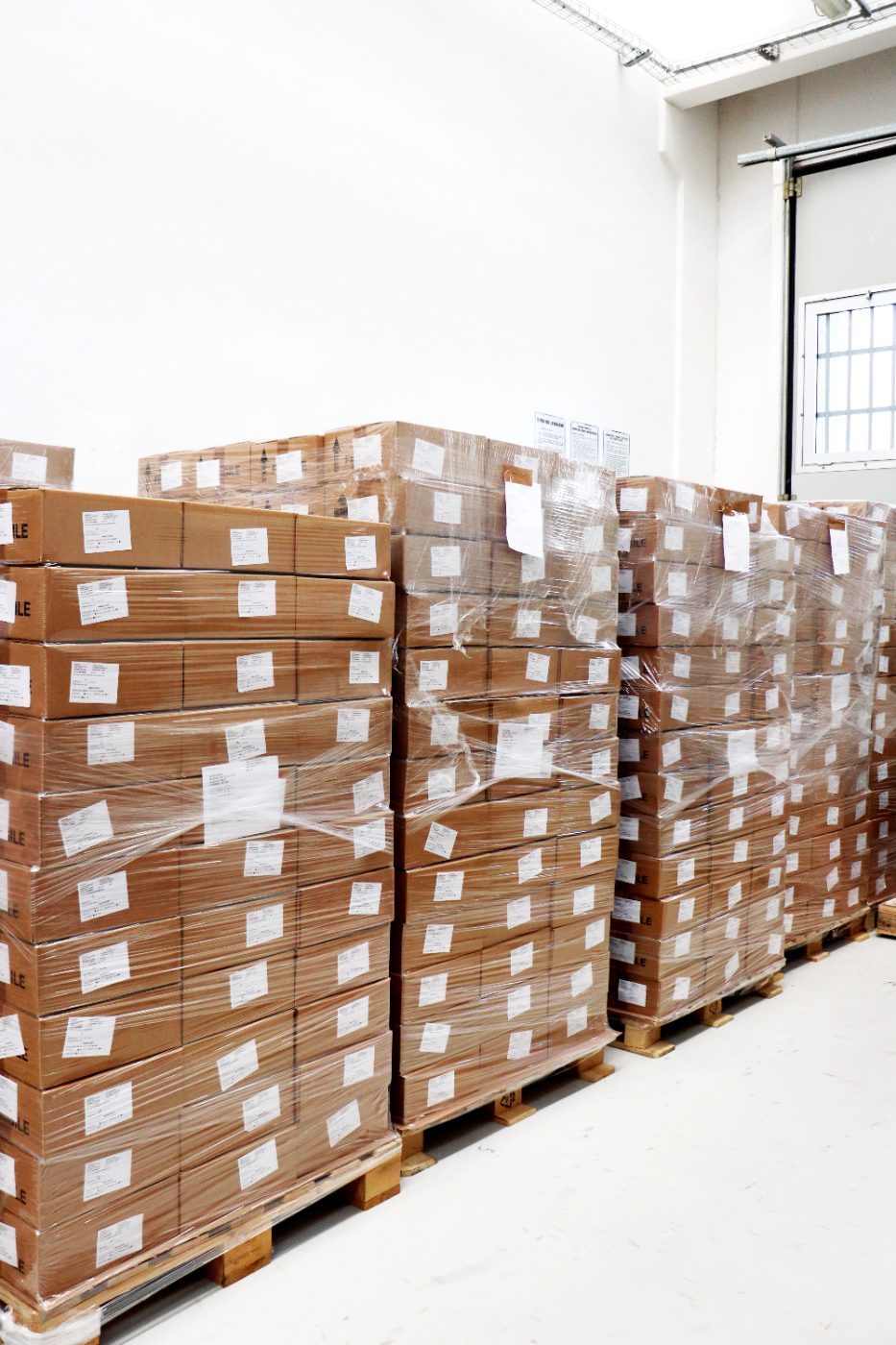 Pallet pronti per la spedizione