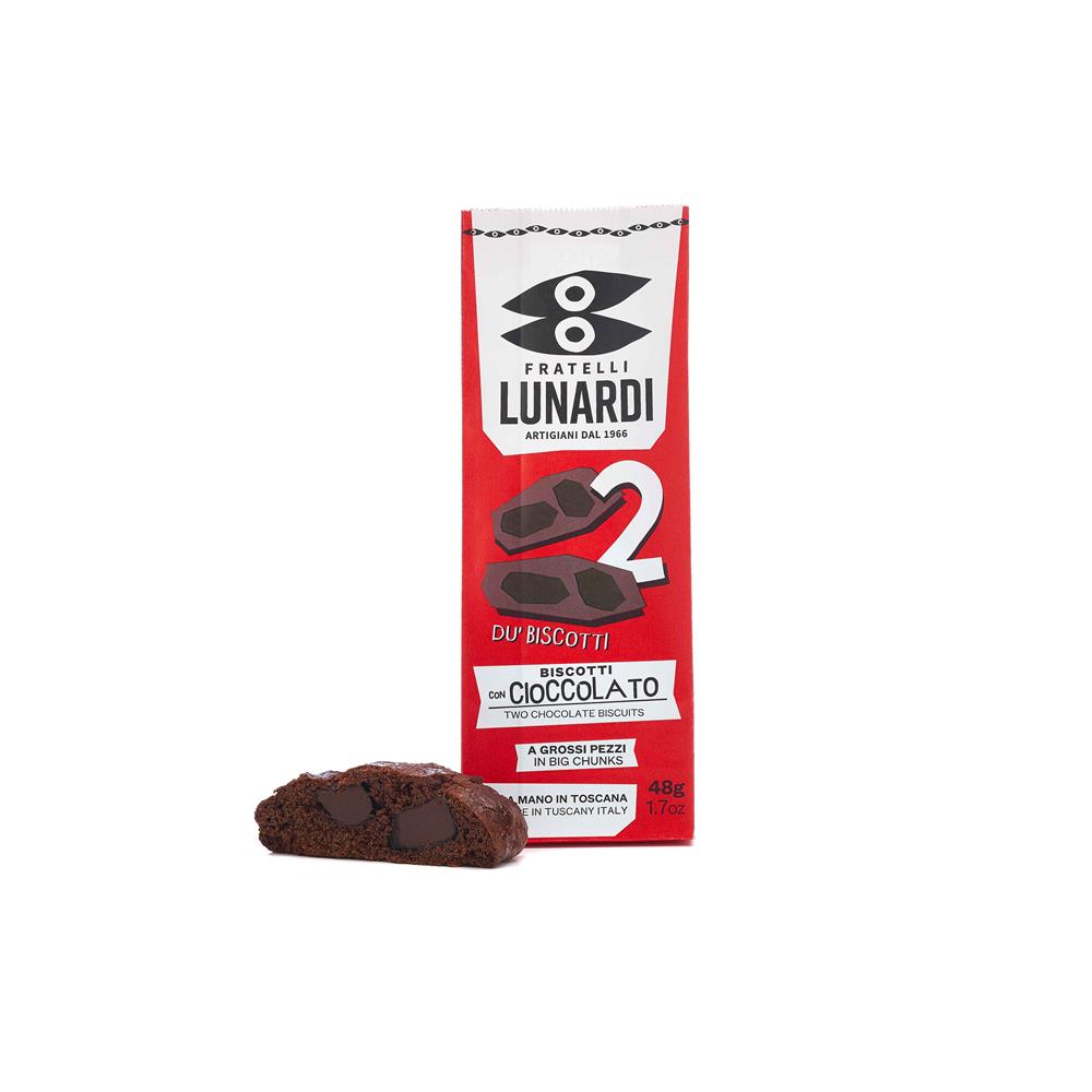 Du' biscotti con cioccolato