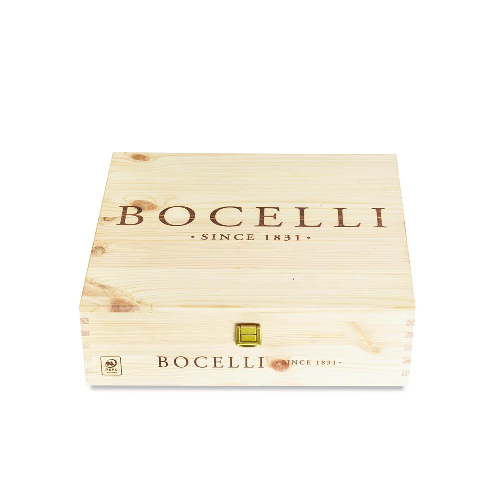  Bocelli Since 1831 Wooden Box  - 3 bottles