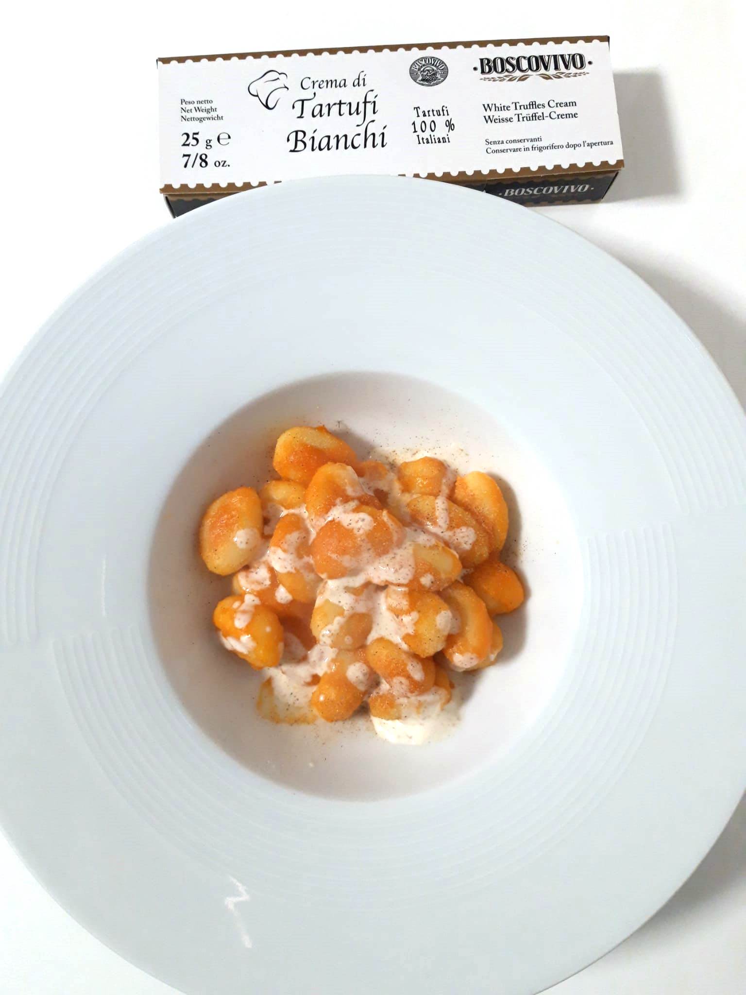 Gocce di Zucca con Crema di Tartufo