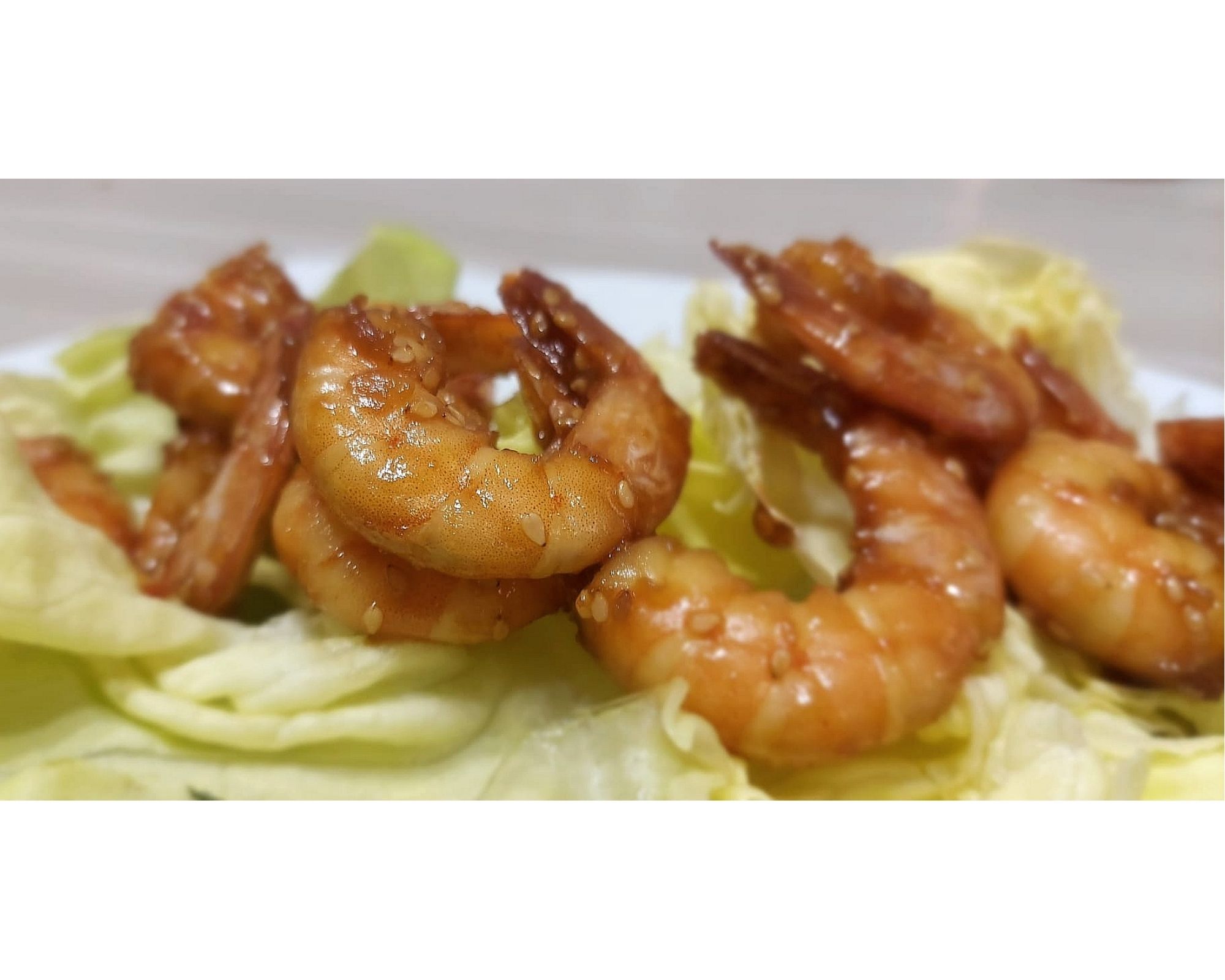 Mazzancolle con Miele e salsa Teriyaki