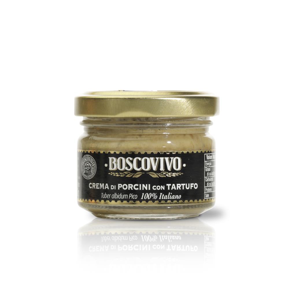 Crema di Porcini con Tartufo Bianchetto Tuber albidum Pico 50g